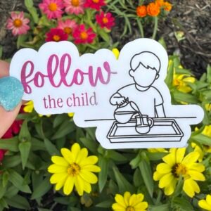 Follow the Child Water Pouring Montessori Sticker