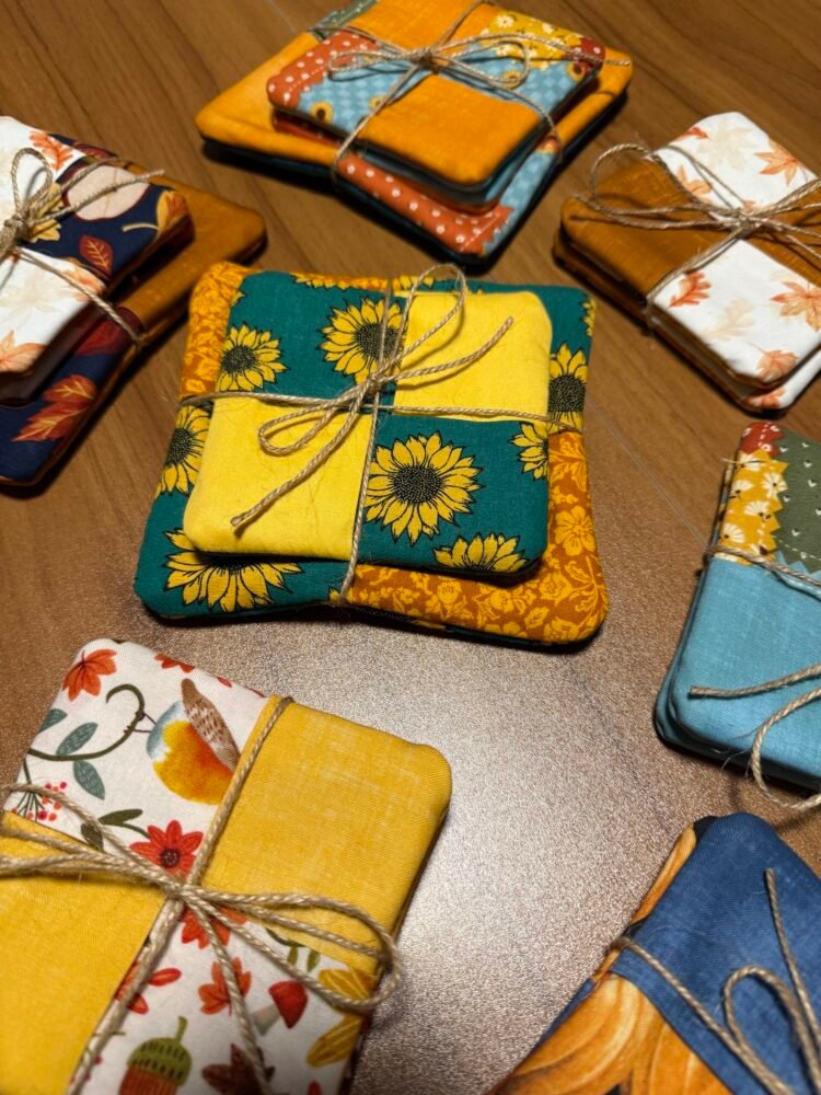 Coasters - Fall Pattern Fabric Coasters and MugRugs - Image 17